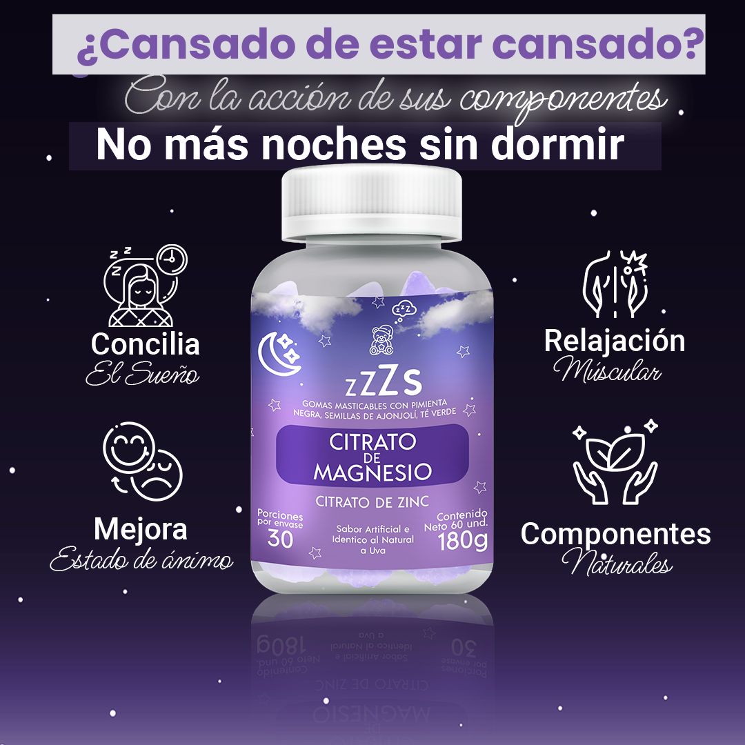 Gomitas de Citrato de Magnesio | Descansa Mejor, Duerme Profundo