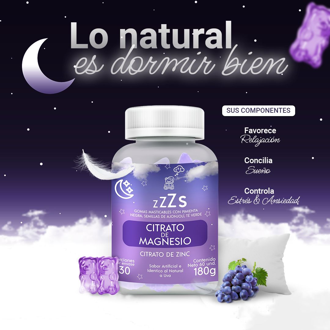 Gomitas de Citrato de Magnesio | Descansa Mejor, Duerme Profundo